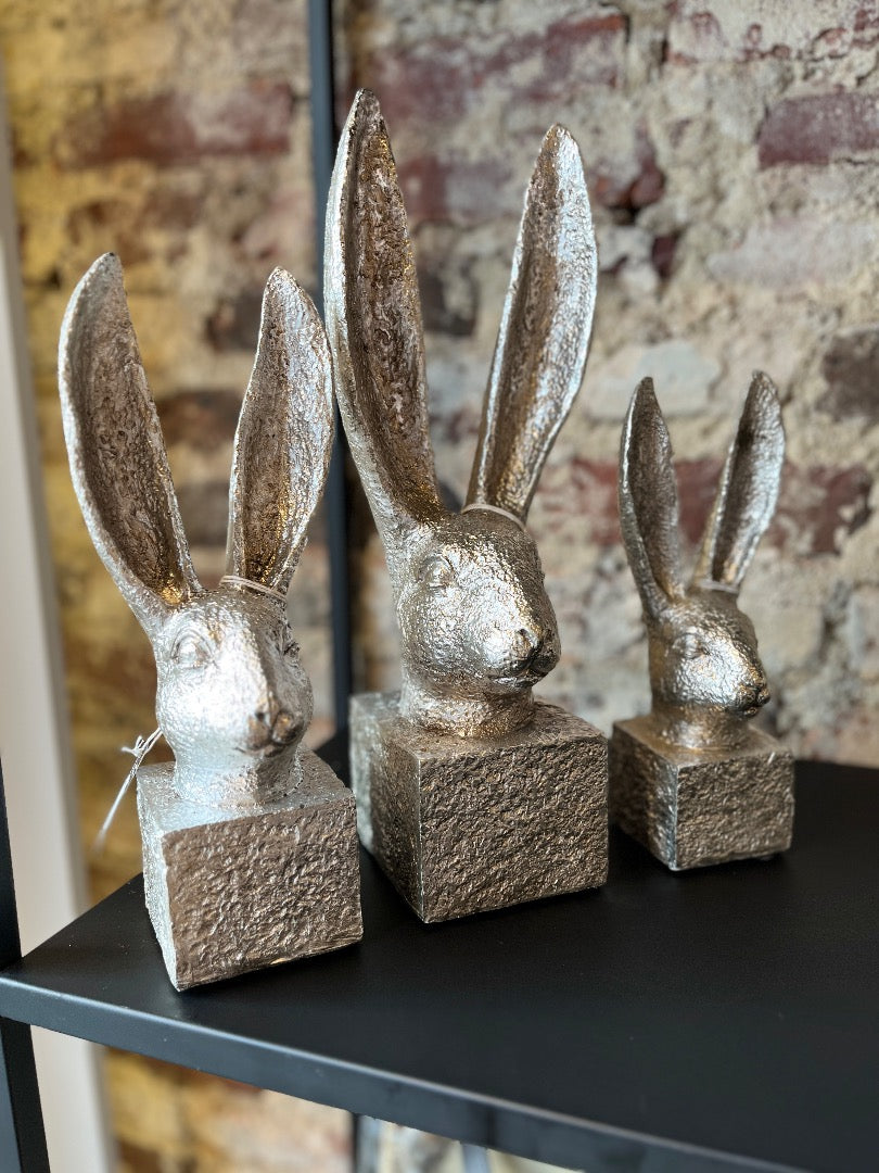 Silver Stone Rabbit head M
